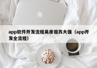 app软件开发流程吴彦祖苏大强（app开发全流程）